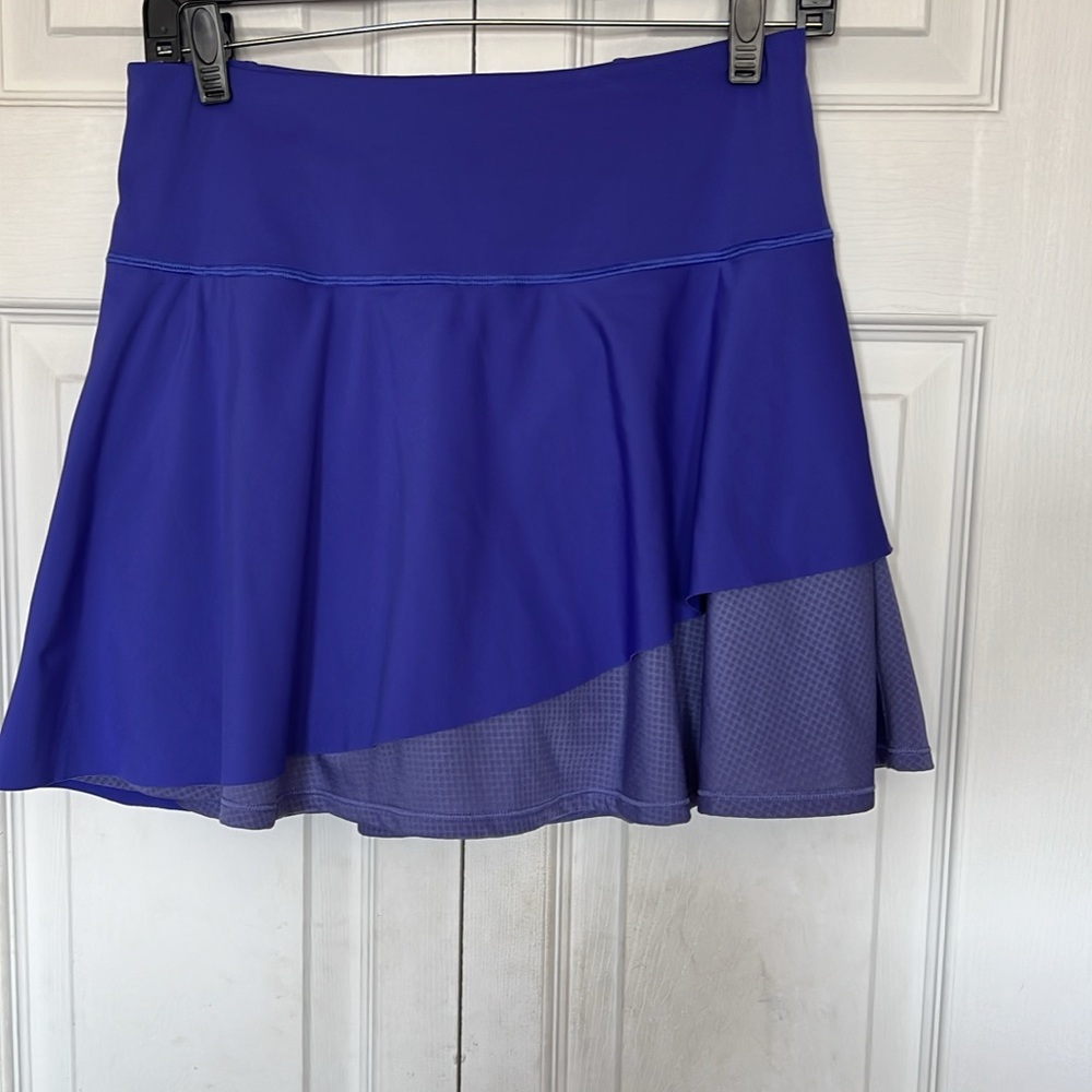 Athleta Asymmetrical Skort in Vibrant Blue